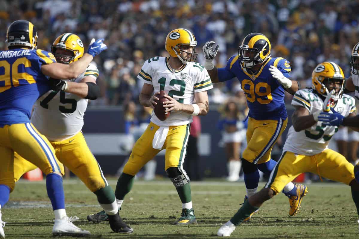 Green Bay Packers x Los Angeles Rams 2021 NFL Probabilidades de aposta e escolha grátis