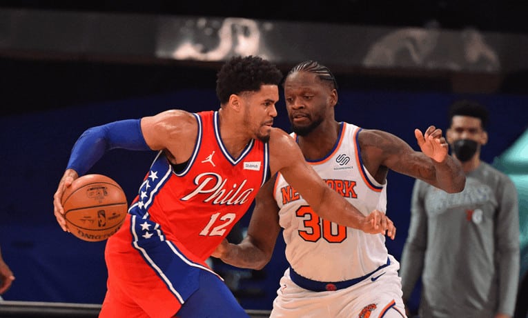 Philadelphia 76ers vs New York Knicks 2021 22 NBA Temporada Odds e escolha grátis