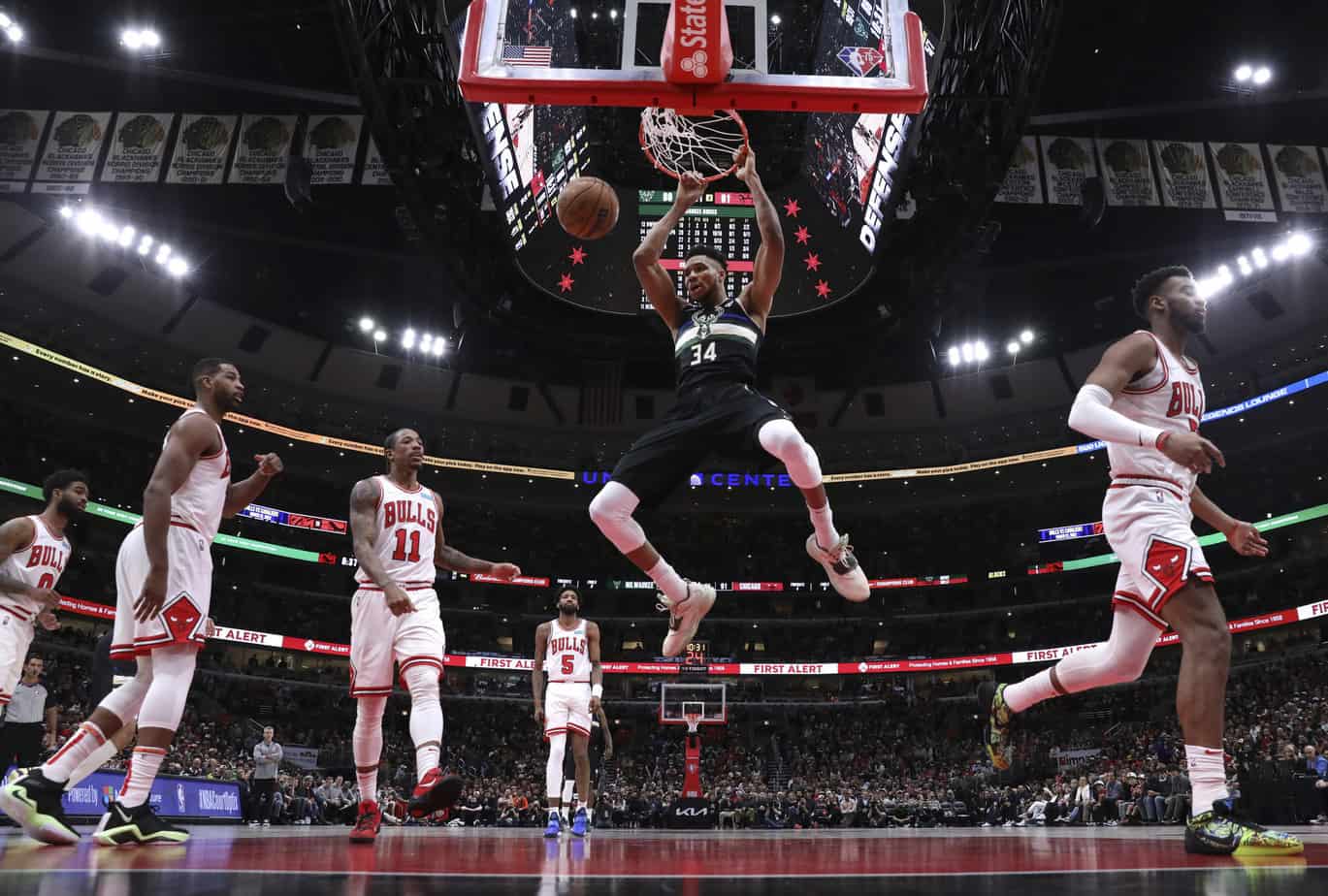 Chicago Bulls (112) x Milwaukee Bucks (118) – Resultados
