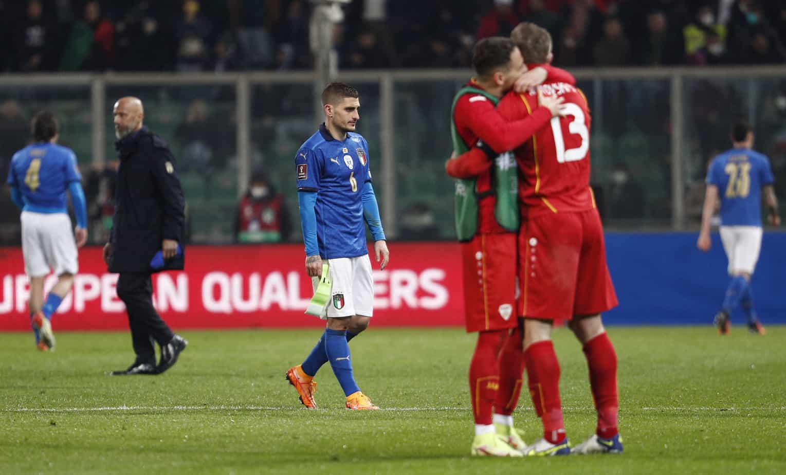 Italia (0) vs. Macedonia del Norte (1) – Resultados