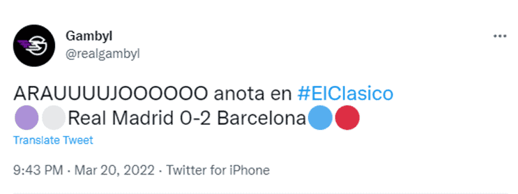 Real Madrid (0) vs. FC Barcelona (4) – Results