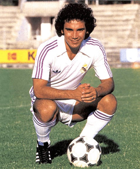 Perfil do jogador de futebol de Hugo Sánchez México EUA Espanha Real Madrid