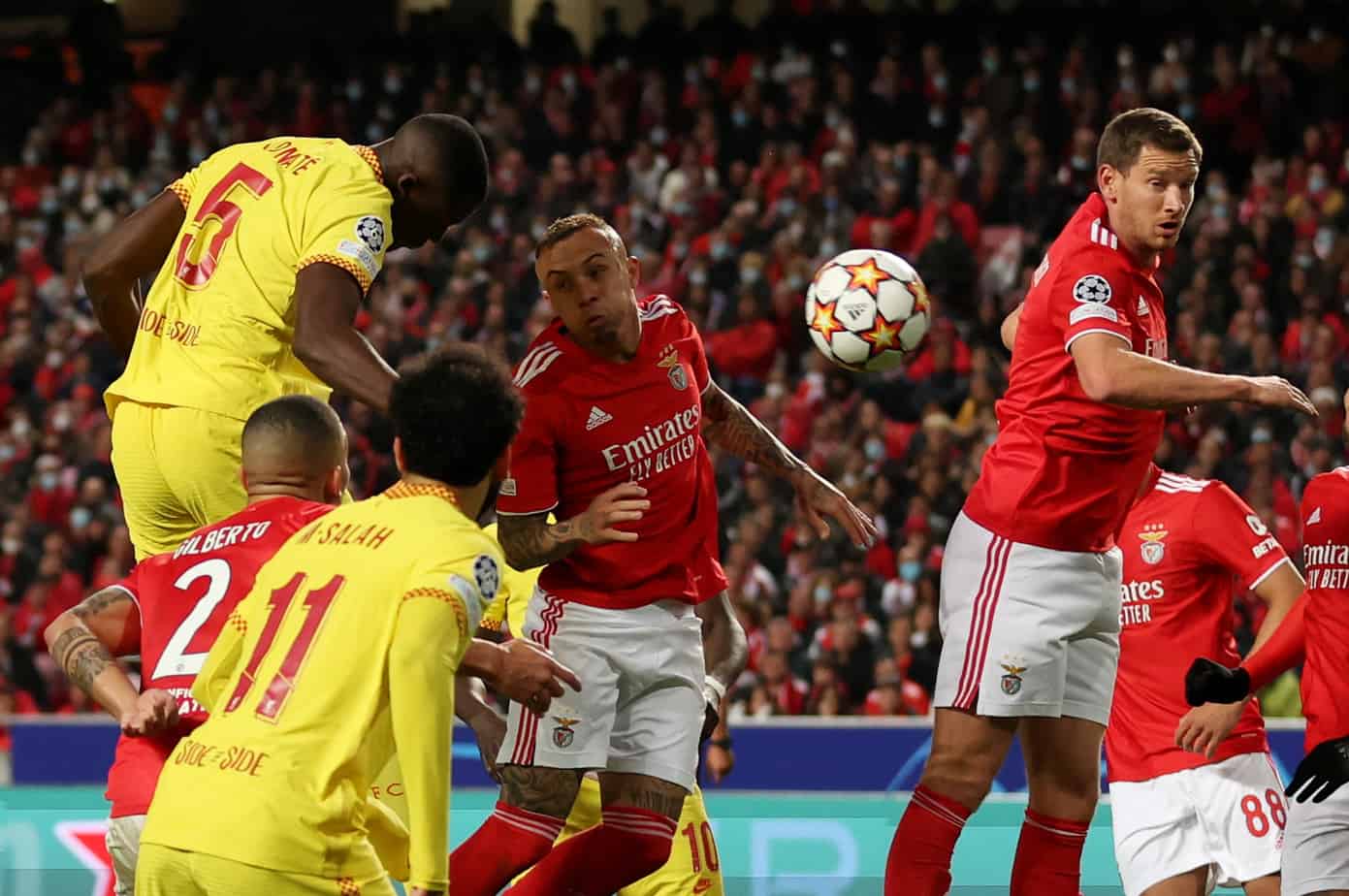 Benfica vs.Liverpool: probabilidades de apuestas y elección gratuita