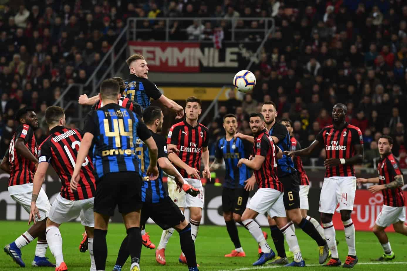 Milán vs.Inter: probabilidades de apuestas y elección gratuita