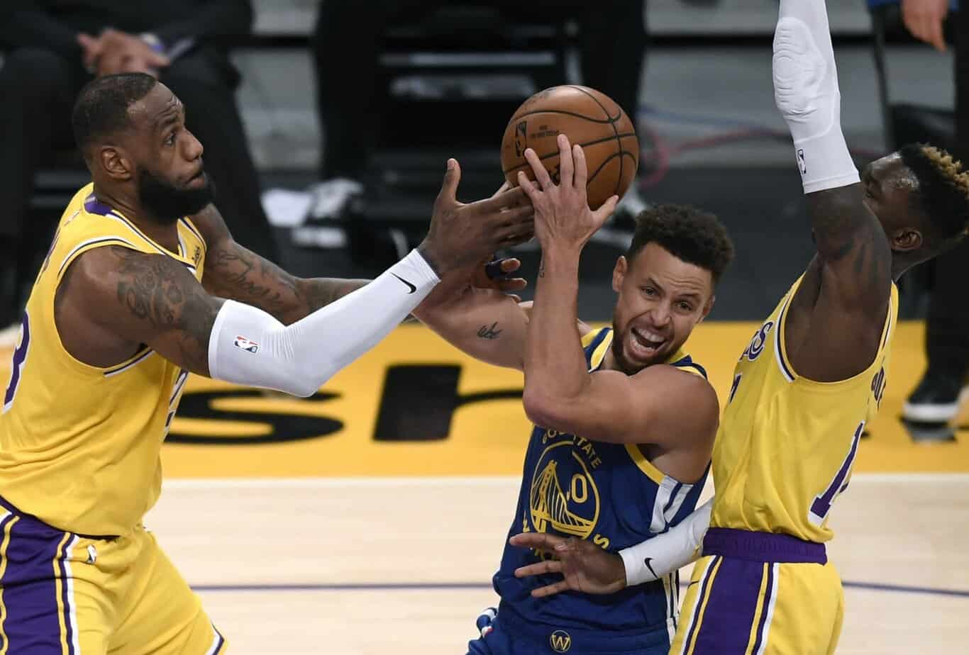 Golden State Warriors contra Los Angeles Lakers: probabilidades de apuestas y selecciones gratuitas