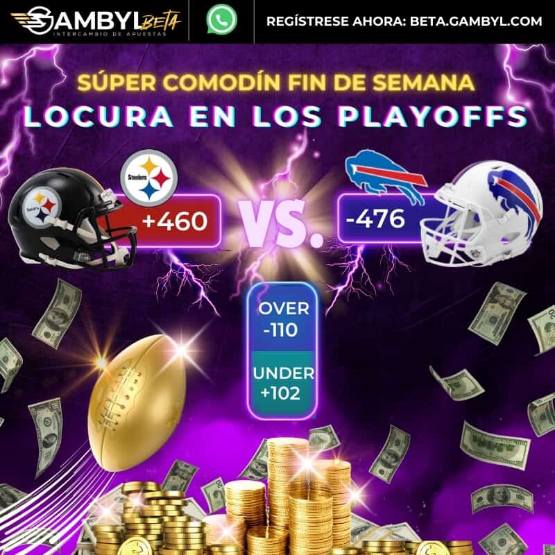 Comodín de mejor apuesta Steelers vs Bills