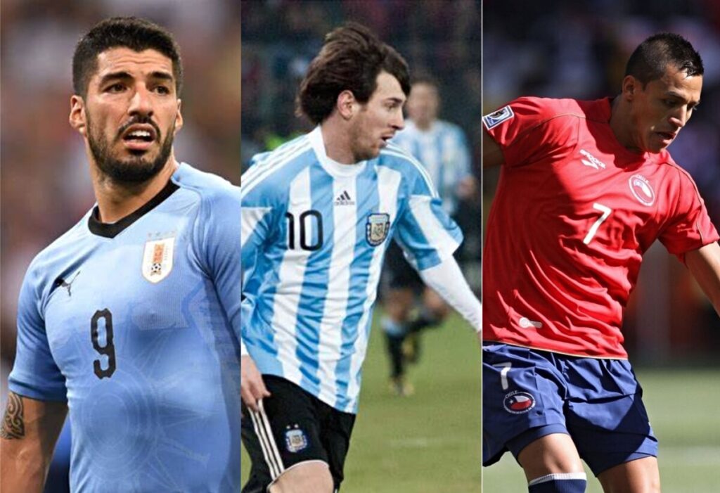 Messi Suarez and Sanchez