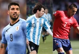 Messi Suarez and Sanchez
